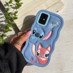 قاب سیلیکونی Stitch Couple (کدC1970)