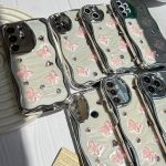 قاب کرومی پروانه و قلب صورتی آیفون و اندرویدی (کدC1825)