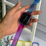 ست بند اپل واچ و گارد ژله ای رنگی (کدw5025)