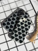 قاب قلب مشکی شاینی (کدC1843) - تصویر 4