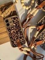 قاب پلنگی قهوه ای سالید با آویز آیفون سامسونگ شیائومی (کدC1925) - تصویر 4