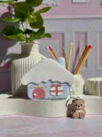 کاور ایرپاد سیلیکونی خونه با آویز خرسی (کدa0256) - تصویر 3