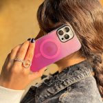 قاب Pink Glow & Aqua Breeze مگ سیف دار (کدC1909)