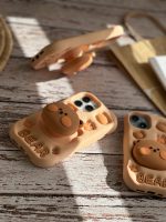 قاب Bear سیلیکونی استند شو آیفون ، سامسونگ ، شیائومی (کدC1519) - تصویر 7
