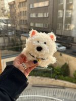 کاور ایرپاد سگ سفید زنگوله دار پشمالو (کدa0202) - تصویر 2