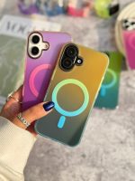 قاب Pink Glow & Aqua Breeze مگ سیف دار (کدC1909)