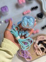 محافظ آداپتور 20 وات آیفون قلب و پاپیون رنگی (4تکه) (کدa0176) - تصویر 3