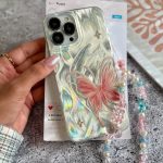 قاب پروانه رز فلای با آویز آیفون (کدC2147)