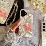 قاب پروانه رز فلای با آویز آیفون (کدC2147)