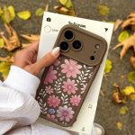 قاب موبایل آیفون سولید گلدار