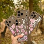 قاب موبایل آیفون سولید گلدار - تصویر 6