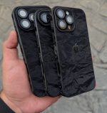 قاب موبایل مخملی شید مشکی