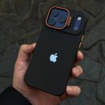 قاب موبایل دارک کیس مشکی نارنجی