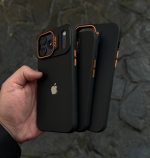 قاب موبایل دارک کیس مشکی نارنجی - Image 5