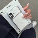 قاب موبایل لویی ویتون چرمی سفید - Image 4