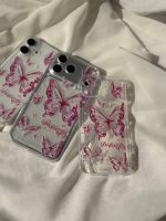 قاب موبایل شفاف ‌پروانه صورتی - Image 6