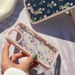 قاب موبایل لاله اکلیلی دورتادور نگینی - Image 2