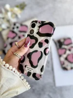 قاب پلنگی Romantic Pink آیفونی (کدC2062) - Image 5