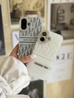 قاب White Christian Dior دور لنز نگین آیفون (کدC2076) - Image 3