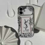 قاب موبایل کلاسیک YSL گلدار - Image 5