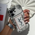 قاب موبایل کلاسیک YSL گلدار - Image 9