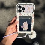 قاب گوشی جاکارتی خرگوشی گلدار - تصویر 3
