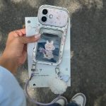 قاب گوشی جاکارتی خرگوشی گلدار - تصویر 7