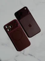 قاب PVD Burgundy با مگ سیف (تبدیل آیفون ها به سری 18) (کدC2314) - تصویر 2