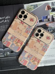 قاب موبایل آیفون گل نفس بهار + بندست - تصویر 2