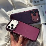 قاب گوشی سوپر شاینی برگندی - تصویر 4